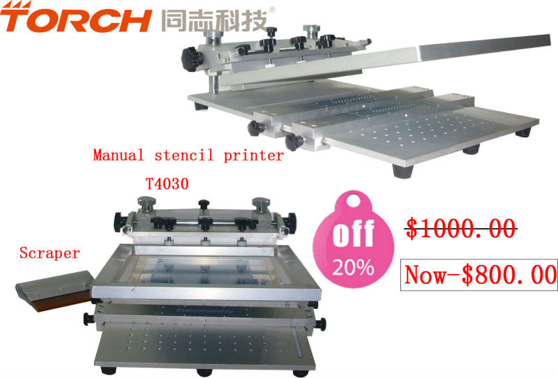 SMT solder paste /screen/ stencil printer /manual stencil printer T4030