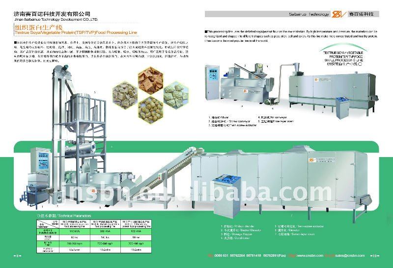 Soya Protein Meat Analogue Processing Machine/Machinery