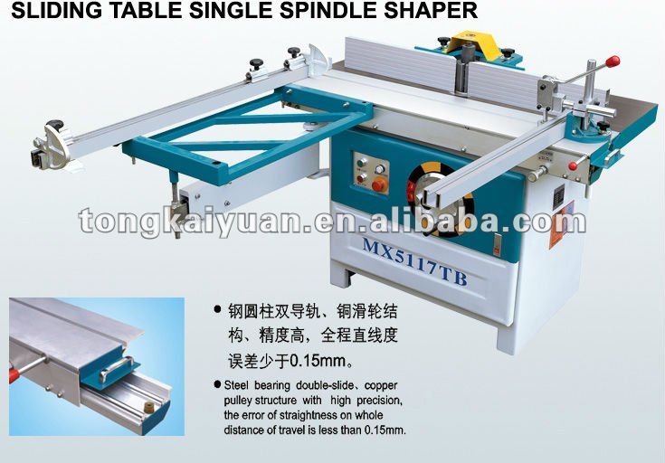 spindle moulder with sliding table