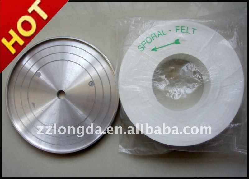 spiral polyester felt wheels for glass polishing