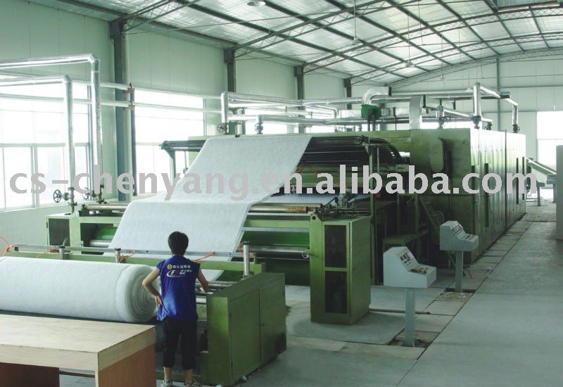Spray-Bonded Cotton, Mimic Silk Cotton Production Line CYH-PJ Spray-Bonded Cotton, Mimic Silk Cotton Production Line