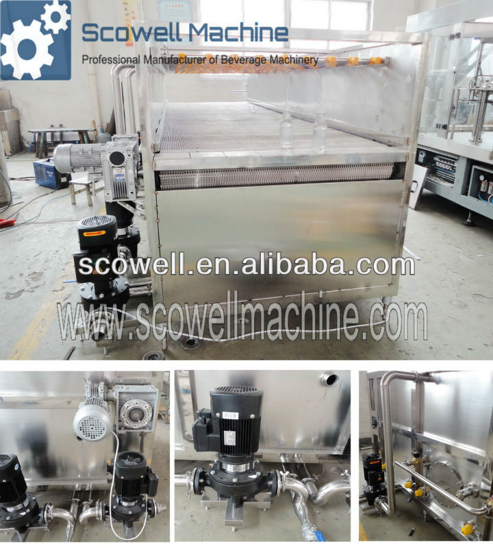 Spray Sterilizer and Bottle Cooling Machine For Juice Production Plant