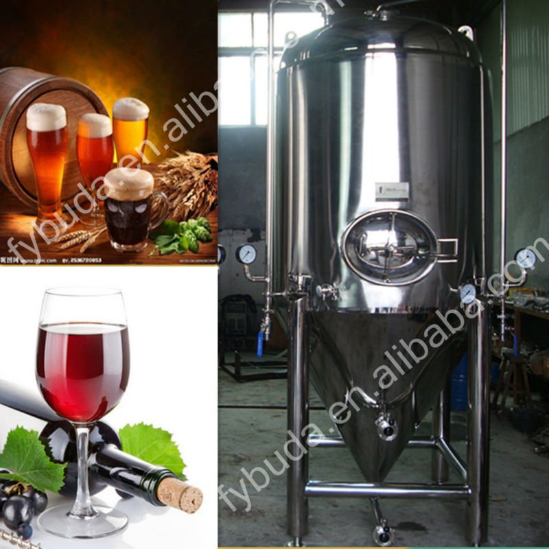 stainless large conical beer fermenter