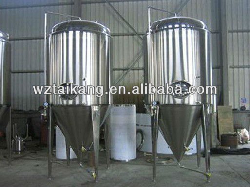 Stainless steel conical beer fermenter (CE certificate) / beer fermentation tank / fermentation tank