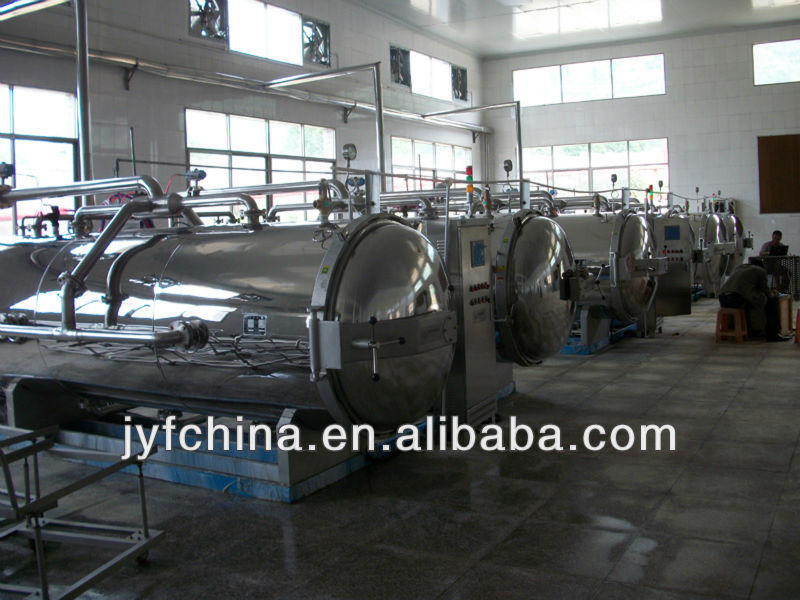 stainless steel double-pot parallel sterilization retort for food processing made in China