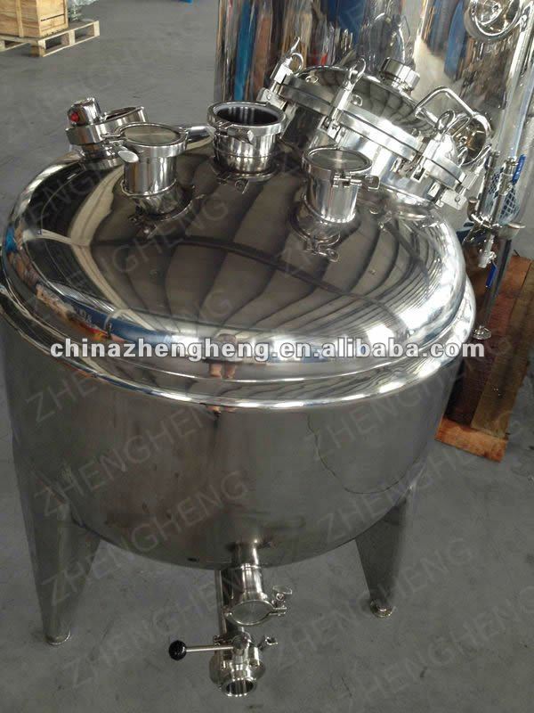 Stainless steel ethanol distiller with manhole,sight glass,discharge valve