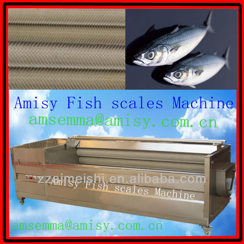 Stainless steel fish scales removing fish cleaning machine