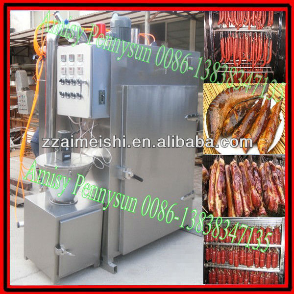 stainless steel fish smoke house/smoked herring fish machine/meat smoking house/0086-13838347135