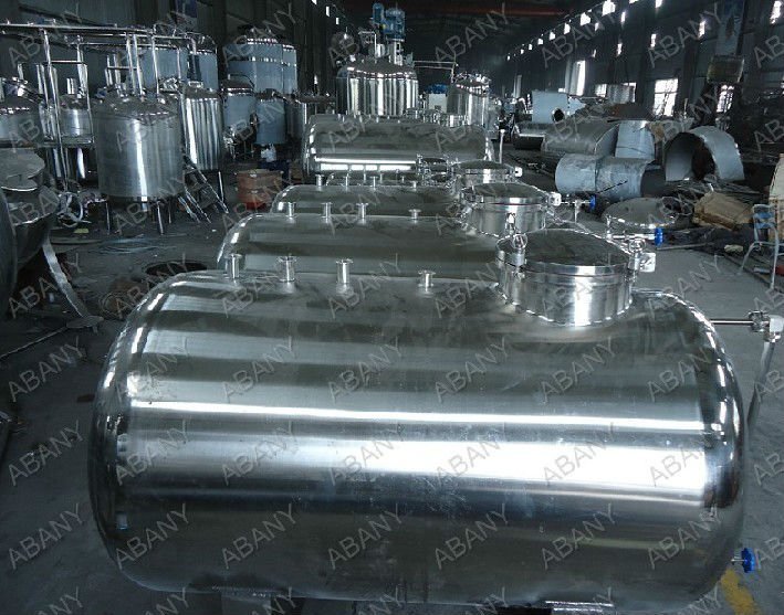 Stainless steel horizontal oil tank