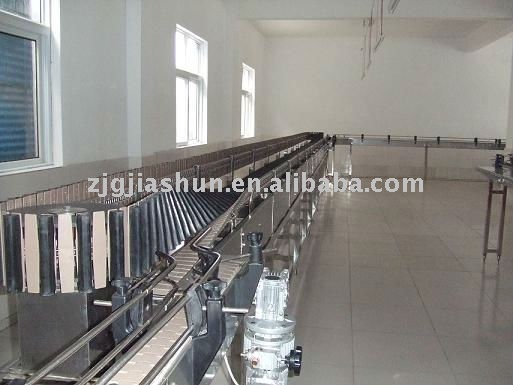 Sterilizing chain for falling bottle