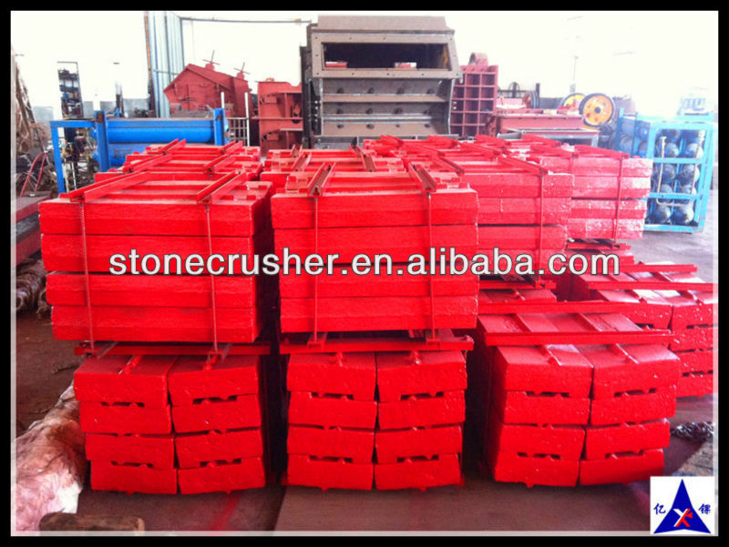 stone impact rock crusher casting blow bars(flat hammer)