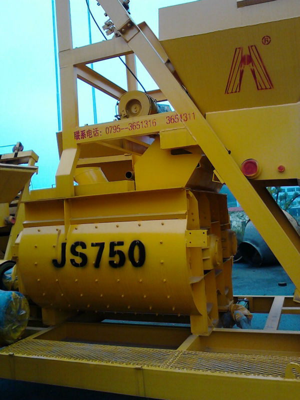 super quality dural horizontal JS 750 concrete mixer