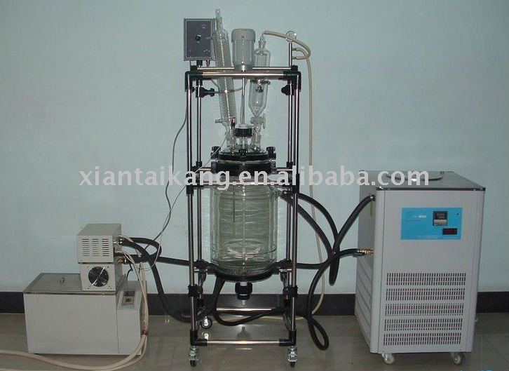 Supreme Quality Jacketed Glass Reactor(PTFE Sealing,G3.3 High Quality Glass)