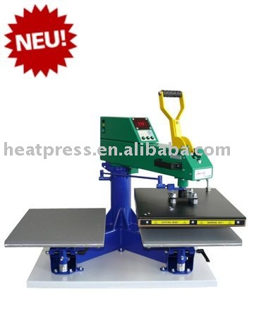 swing away type heat press machine with double station