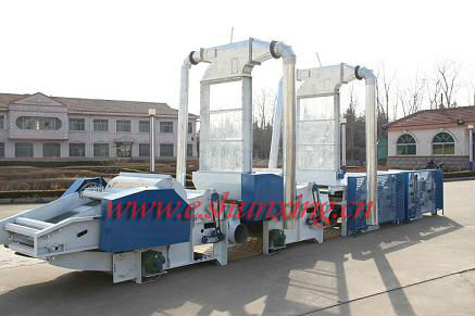 SXK-260B-4 line for textile waste recycling SXK-260B-4 SXK-260B-4 line for textile waste recycling