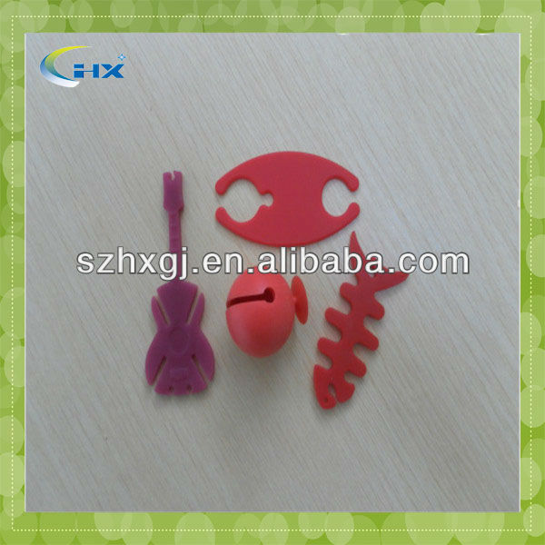 SZ*2013 cheap silicone bobbin winder,headphone cable winder for earphone line