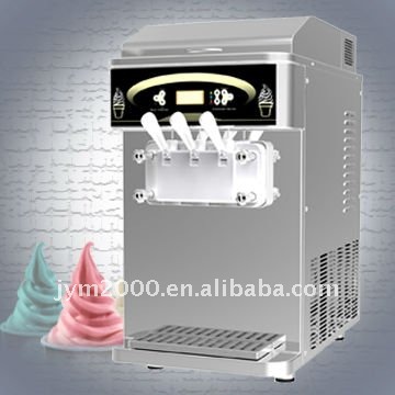 Table top Soft Ice Cream Machine with pre-cooling and air-pump