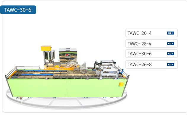 TAWC-30-6 Automatic Feeding Turn Table System Walnut Cake Machine