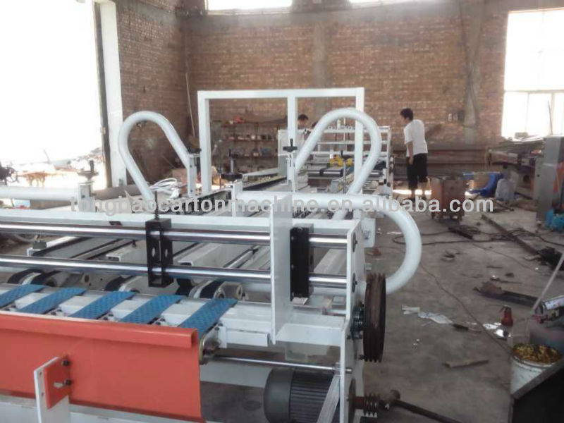 TB-QZD2400]Automatic carton box folder gluer folding sticking machine [High speed]