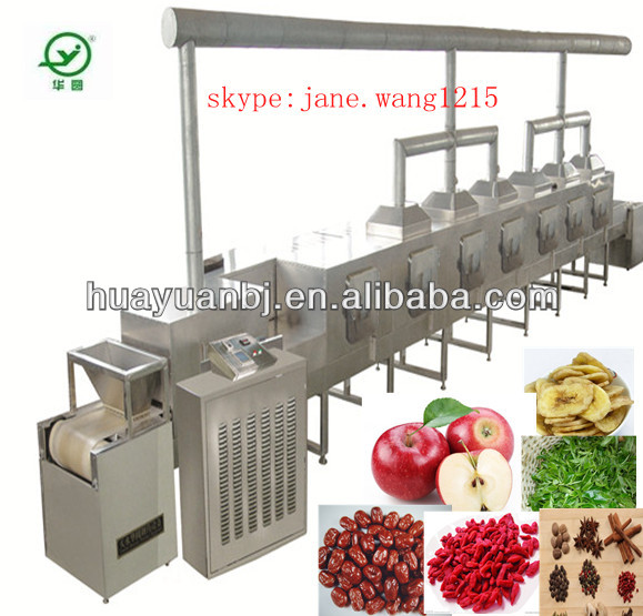 tea drying machine/microwave drying equipment/vegetables dryer machine