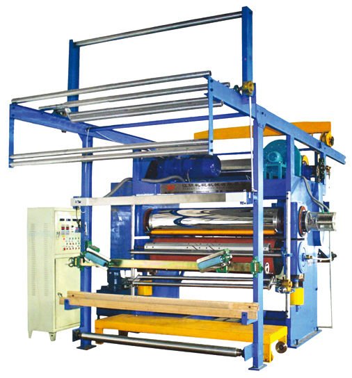 Textile calender machine to make fabric oil surface effect