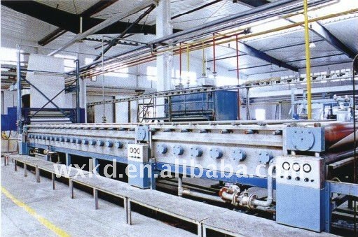 Textile chainless clip mercerizing machine