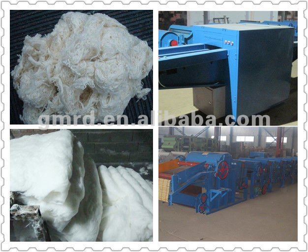 Textile waste recycling machinery for waste garments