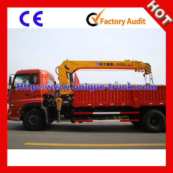 The most famous brand XCMG 10 Ton hydraulic truck crane with low price