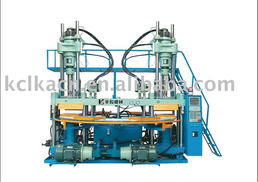 Three color plastic shoes upper injection machine