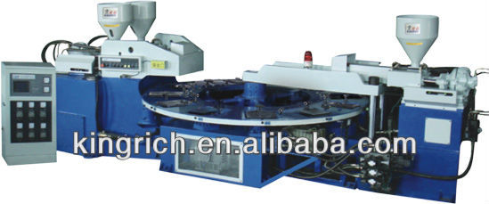 Three-color strap injection moulding machine