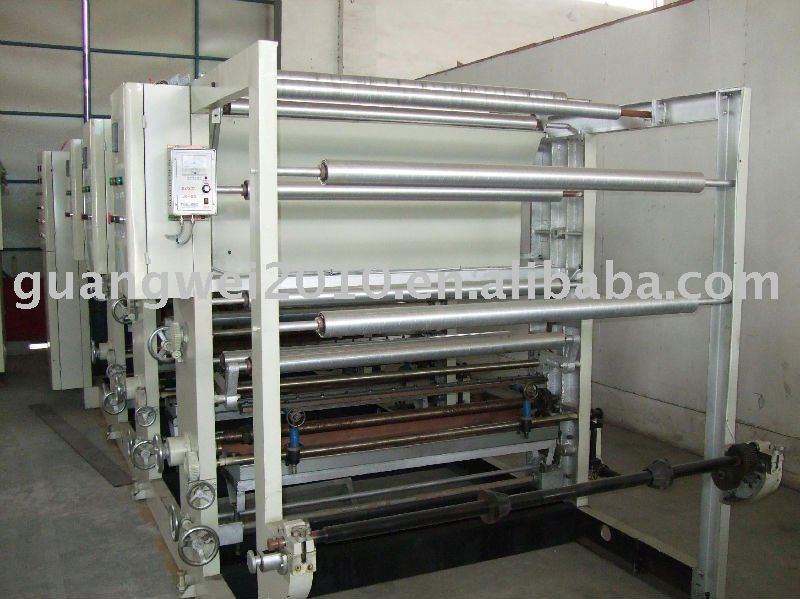 Three colours gravure printing press