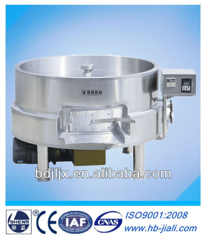 Tilting industrial corn dough cooking kettle