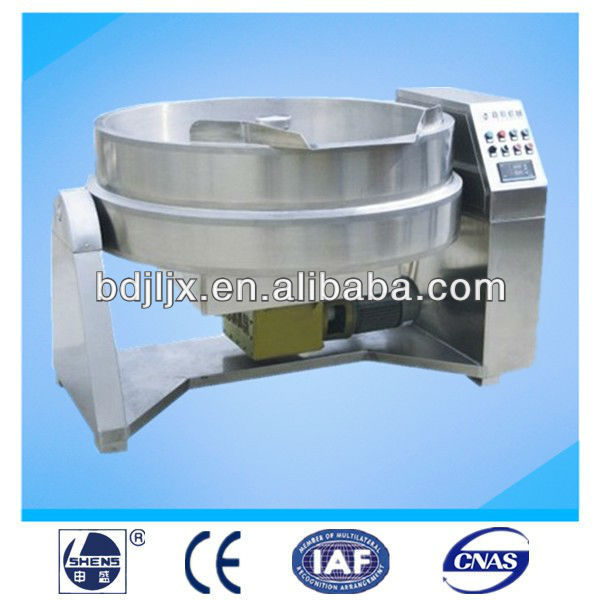 Tilting industrial sauce mixer machine