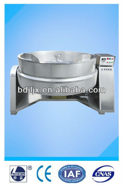 Tilting jam cooking machine