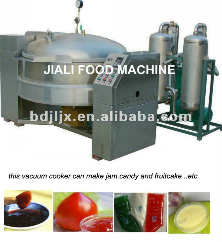 tilting vacuum cooker with mixer