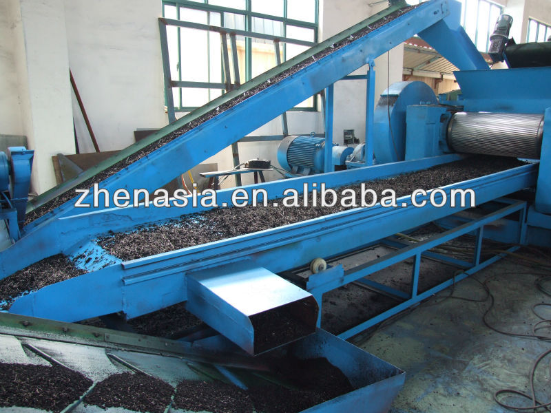 tire crusher for scrap tire recycling processing equipment