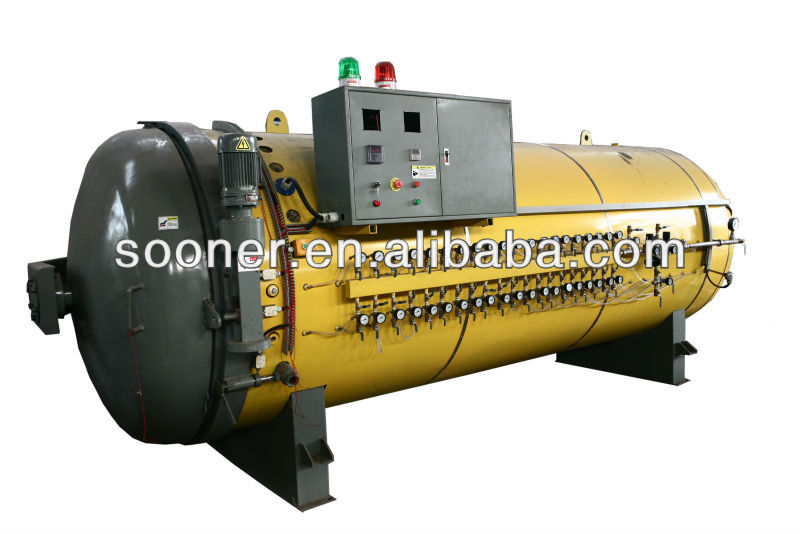 Tire retreading machinery autocalve pressure vessels