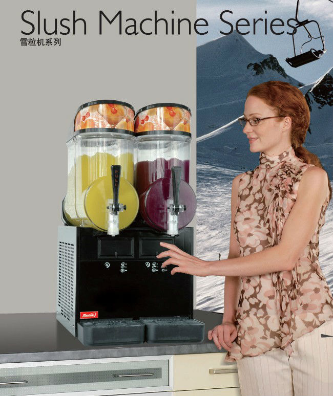 [Tontile] Black Double flavour slush machine HT2ML