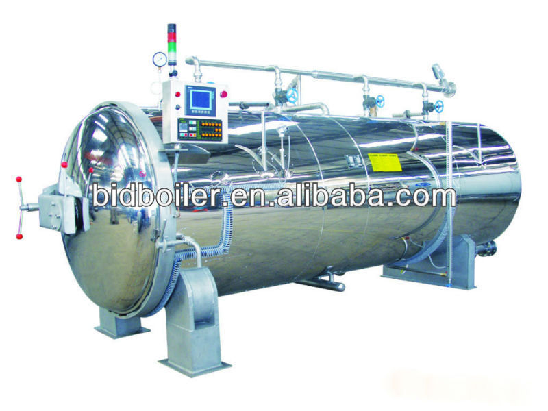 Top quality stainless steel steam sterilizer for food industry