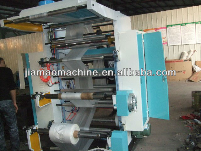 tow-Color plastic film Flexographic Printing Machine / plastic film Letterpress Printing Machine