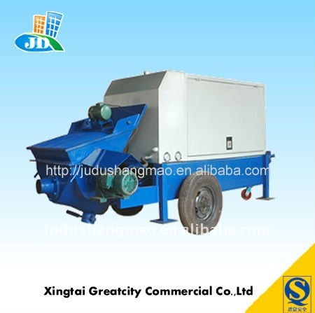 Trailer concrete pump