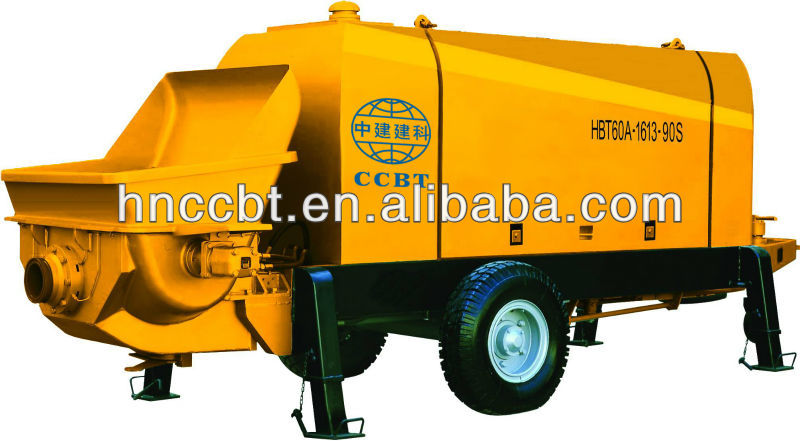 trailer electrical motor concrete pumping machine HBT60.13.90S