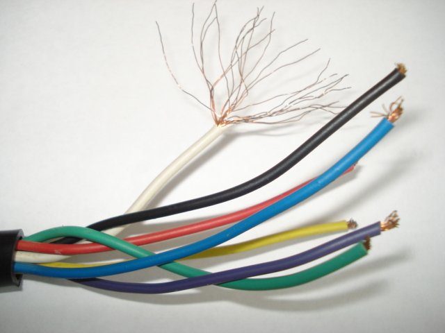 trailer parts-seven cable