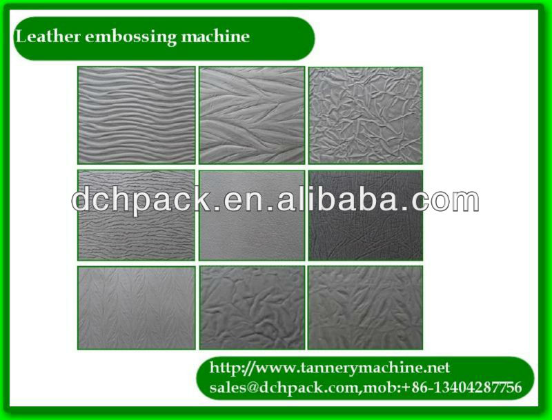 Tree bark texture and fold stainless steel leather embossing plates