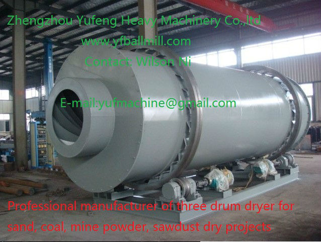 Triple Pass rotary drum Dryer 3-Drum Dryer/Drum Dryer/Coal Rotary Dryer/Sand Rotary Drier