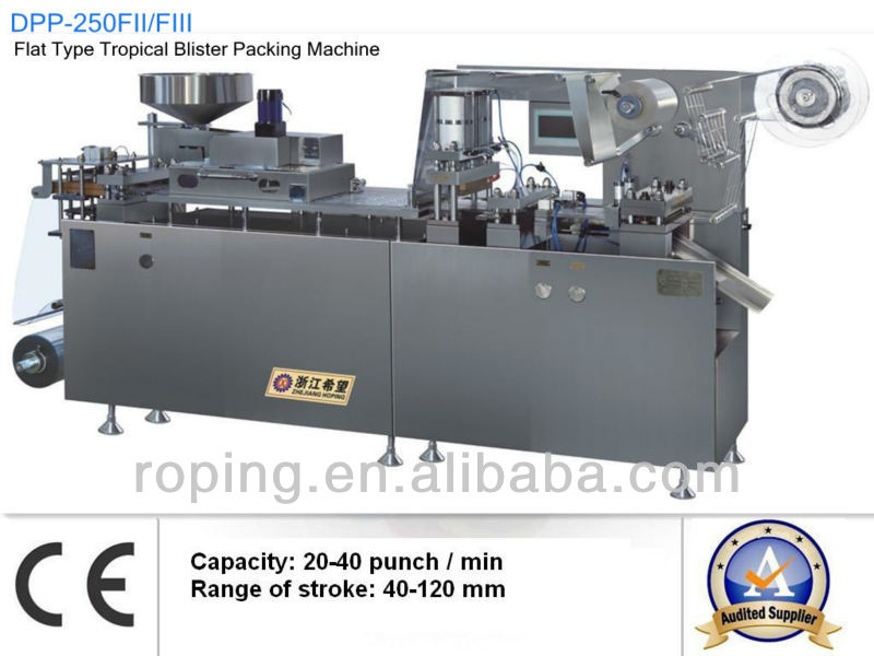Tropical Blister packing machine-DPP250FII/FIII