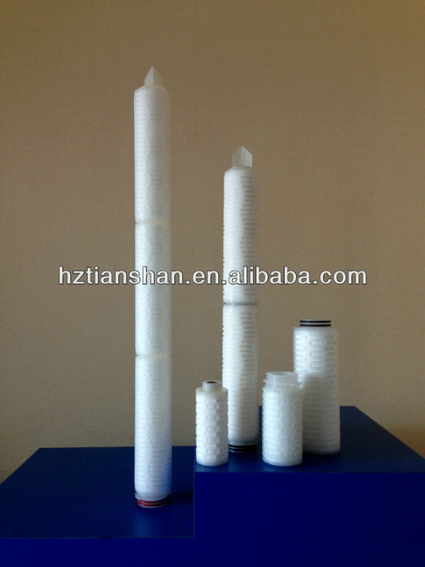 TS filter 0.1um PTFE Pleated Filter Cartridges for Beverage and wine