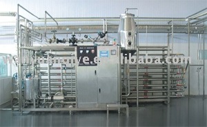 Tubular sterilization equipment for milk and juice