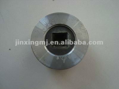 Tungsten carbide shaped wire drawing die