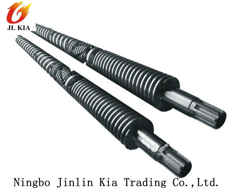 Twin Conical screw and barrel for PP PE PVC